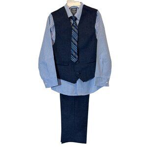 Boys IZOD Blue 4 Piece Pants Suit Size 6